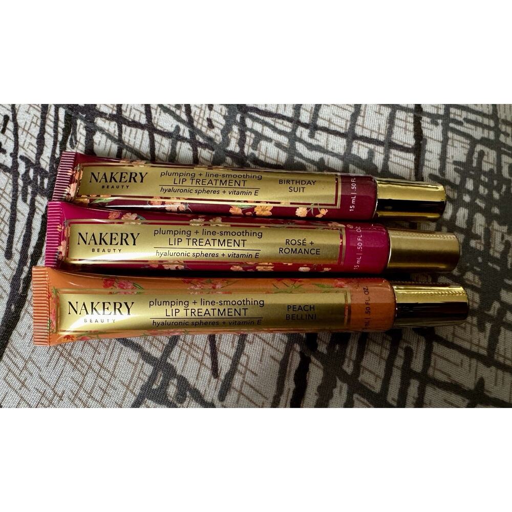 3 Nakery Plumping & Smoothing Treatment. Birthday Suit, First Bloom & Hyaluronic